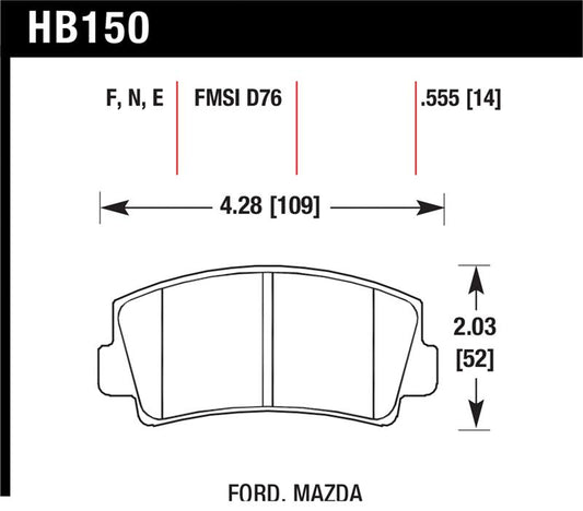 Hawk Performance Hawk HPS Street Brake Pads