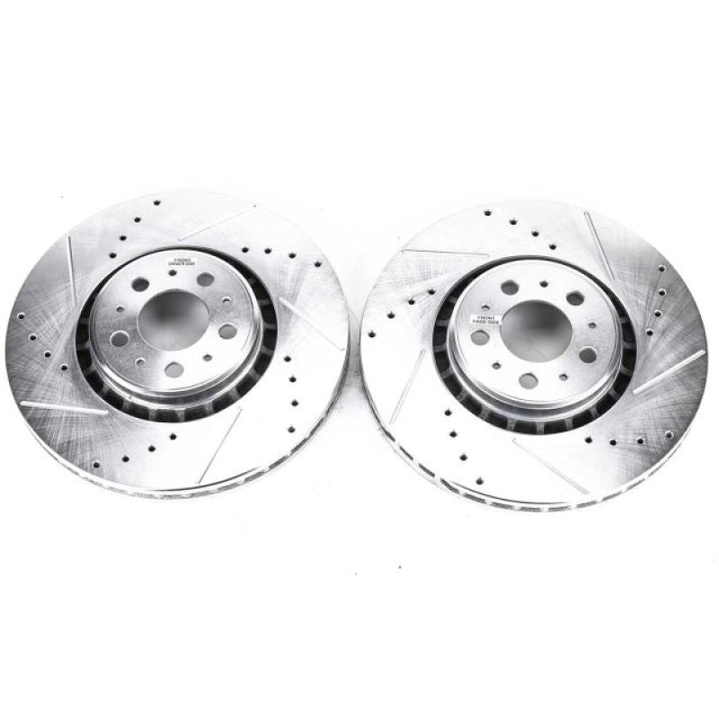 PowerStop Power Stop 03-14 Volvo XC90 Front Evolution Drilled & Slotted Rotors - Pair