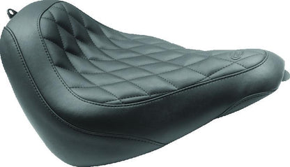 Mustang Motorcycle Mustang 18-21 Harley Street Bob Wide Tripper Solo Seat Diamond Stitch - Black