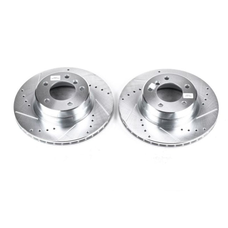 PowerStop Power Stop 04-07 BMW 525i Front Evolution Drilled & Slotted Rotors - Pair