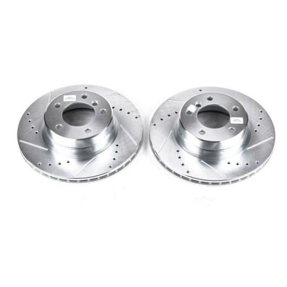 PowerStop Power Stop 04-07 BMW 525i Front Evolution Drilled & Slotted Rotors - Pair