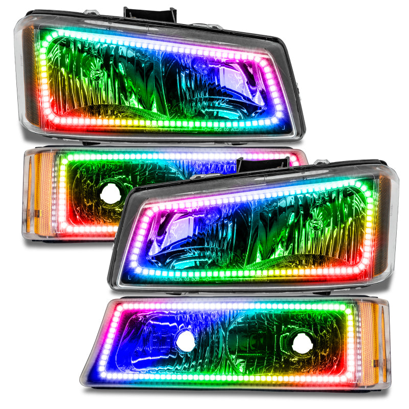 ORACLE Lighting Oracle Chevrolet Silverado 03-06 Square Halo Kit - ColorSHIFT w/o Controller