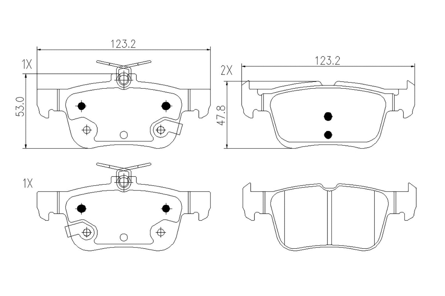 BOGAP F8210514 Brake Pad Set, Disc Brake
