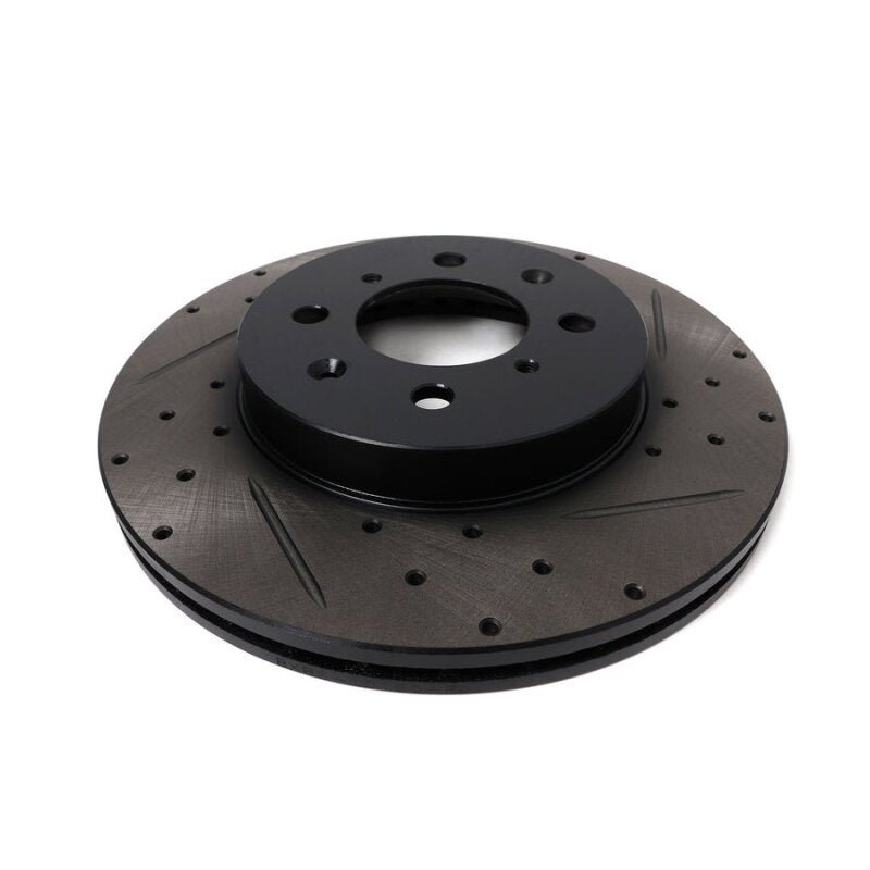 BLOX Racing 90-01 Acura Integra (Excl Type-R) Front Slotted & Drilled Rotors - Pair