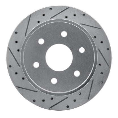 R1 Concepts R1 03-05 Chevrolet Express 2500 Rear Left Drilled & Slotted Silver Brake Rotor