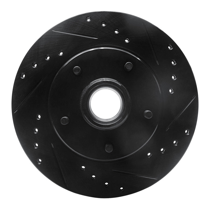 R1 Concepts R1 78-90 Buick LeSabre Front Right Drilled & Slotted Black Brake Rotor