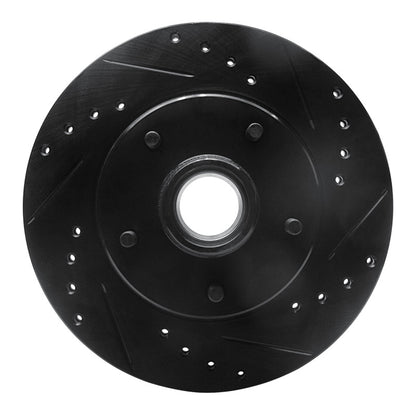 R1 Concepts R1 78-90 Buick LeSabre Front Right Drilled & Slotted Black Brake Rotor