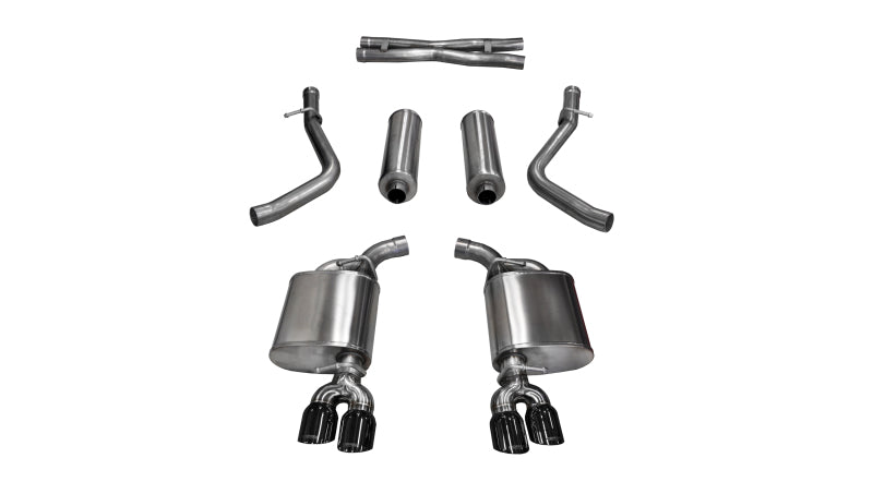 CORSA Performance Corsa 2015-2016 Dodge Challenger Xtreme Cat-Back Dual Rear Exit with Twin 3.5in Black Pro-SeriesTips