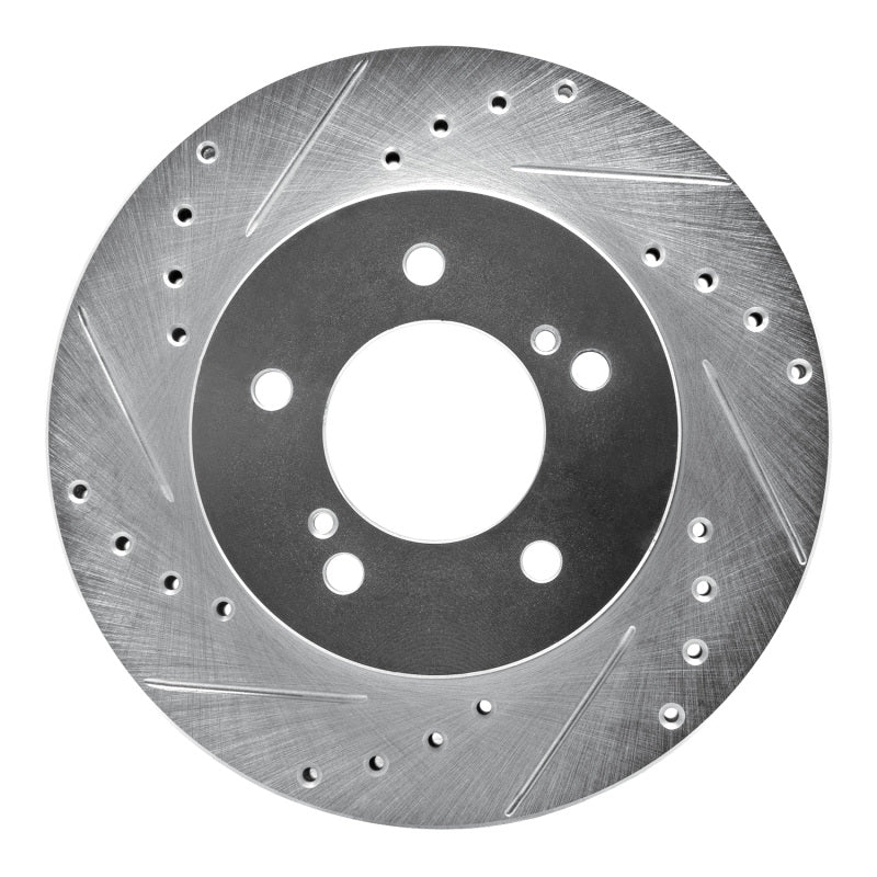 R1 Concepts R1 93-02 Mercury Villager Front Left Drilled & Slotted Silver Brake Rotor