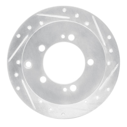 R1 Concepts R1 94-07 Chrysler SEBRING Rear Right Drilled & Slotted Silver Brake Rotor
