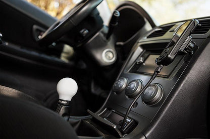 Cobb Subaru 5-Speed COBB Knob - White Knob w/ Stealth Black