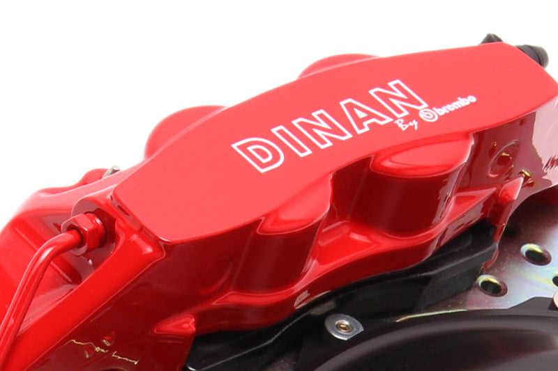 Dinan 13-13 BMW 135is Rear Brake Kit - Red Calipers - Drilled