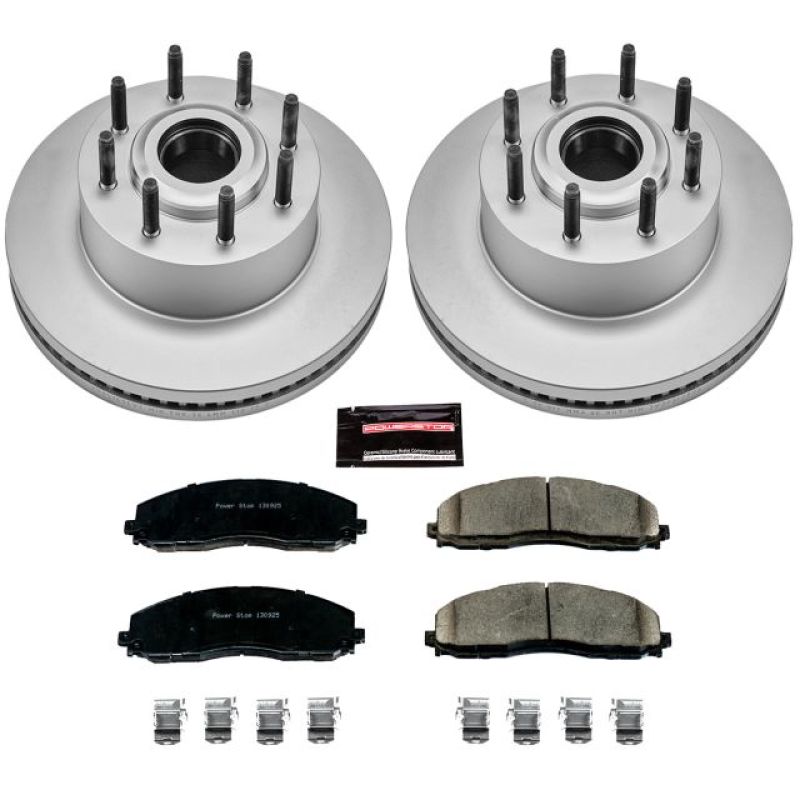 PowerStop Power Stop 13-22 Ford F-350 Super Duty Front Z17 Coated Brake Kit