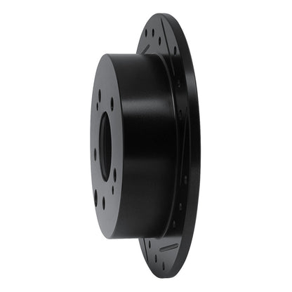 R1 Concepts R1 04-12 Mitsubishi Eclipse Rear Right Drilled & Slotted Black Brake Rotor