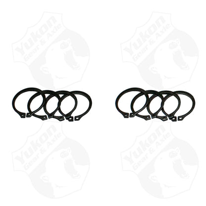 Yukon Gear & Axle Yukon Gear (4) Full Circle Snap Rings / Fit 297X U-Joint w/ Aftermarket Axle
