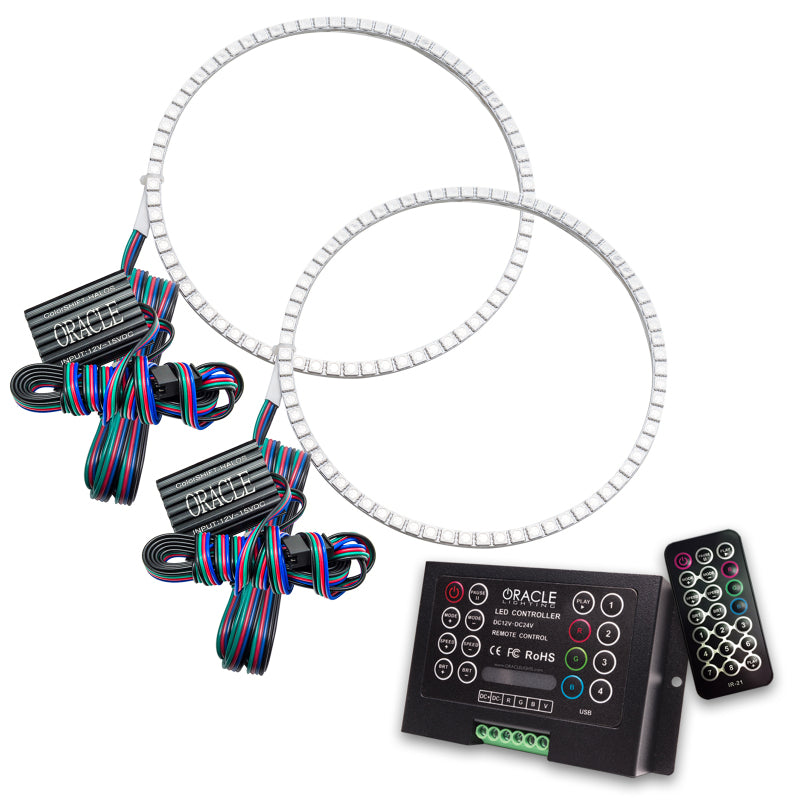 ORACLE Lighting Oracle Jeep Wrangler 07-17 Halo Kit - ColorSHIFT w/ 2.0 Controller