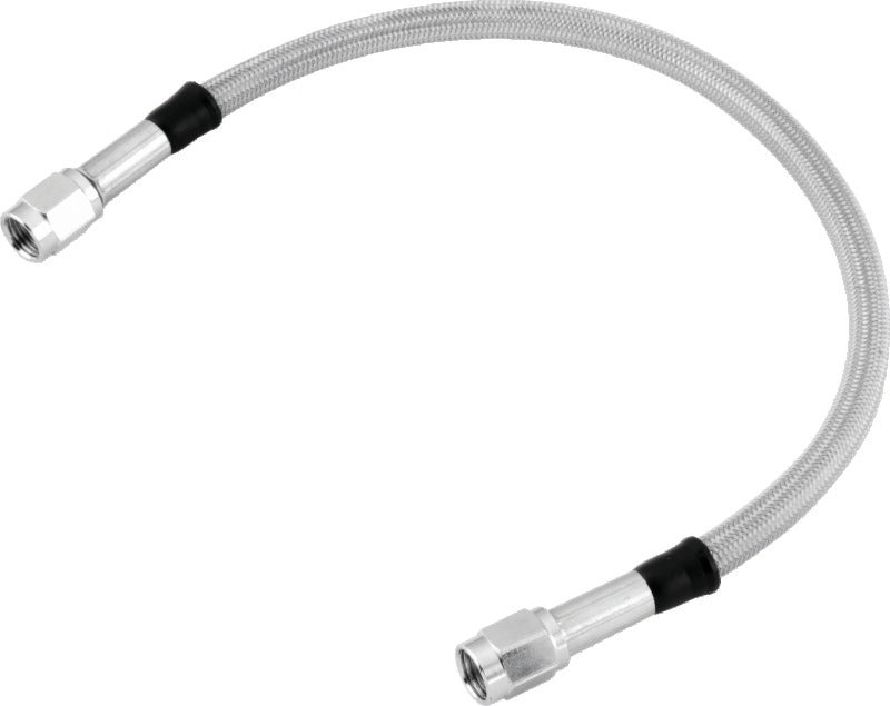 TwinPower Twin Power 12 Inch Clear Coated Dot Stainless Steel Brake Hose AN-3