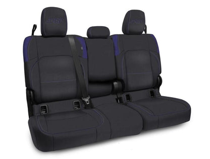 PRP Seats PRP Jeep Wrangler JT Rear Bench Covers - with Armrest - Black/Purple