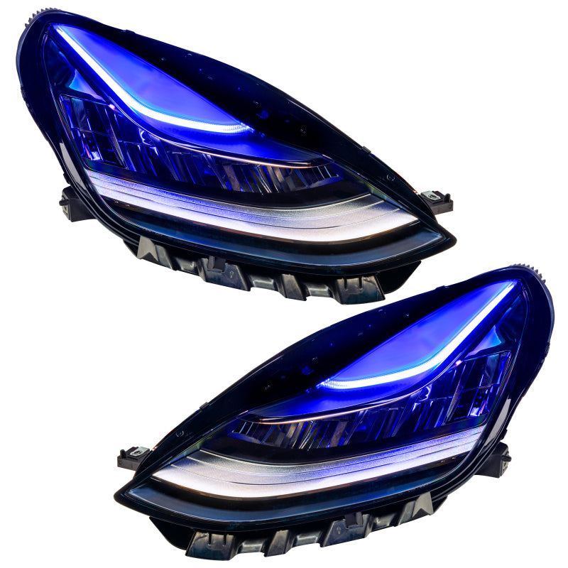 ORACLE Lighting Oracle 17-21 Tesla Model 3 Headlight DRL Upgrade Kit - ColorSHIFT 2
