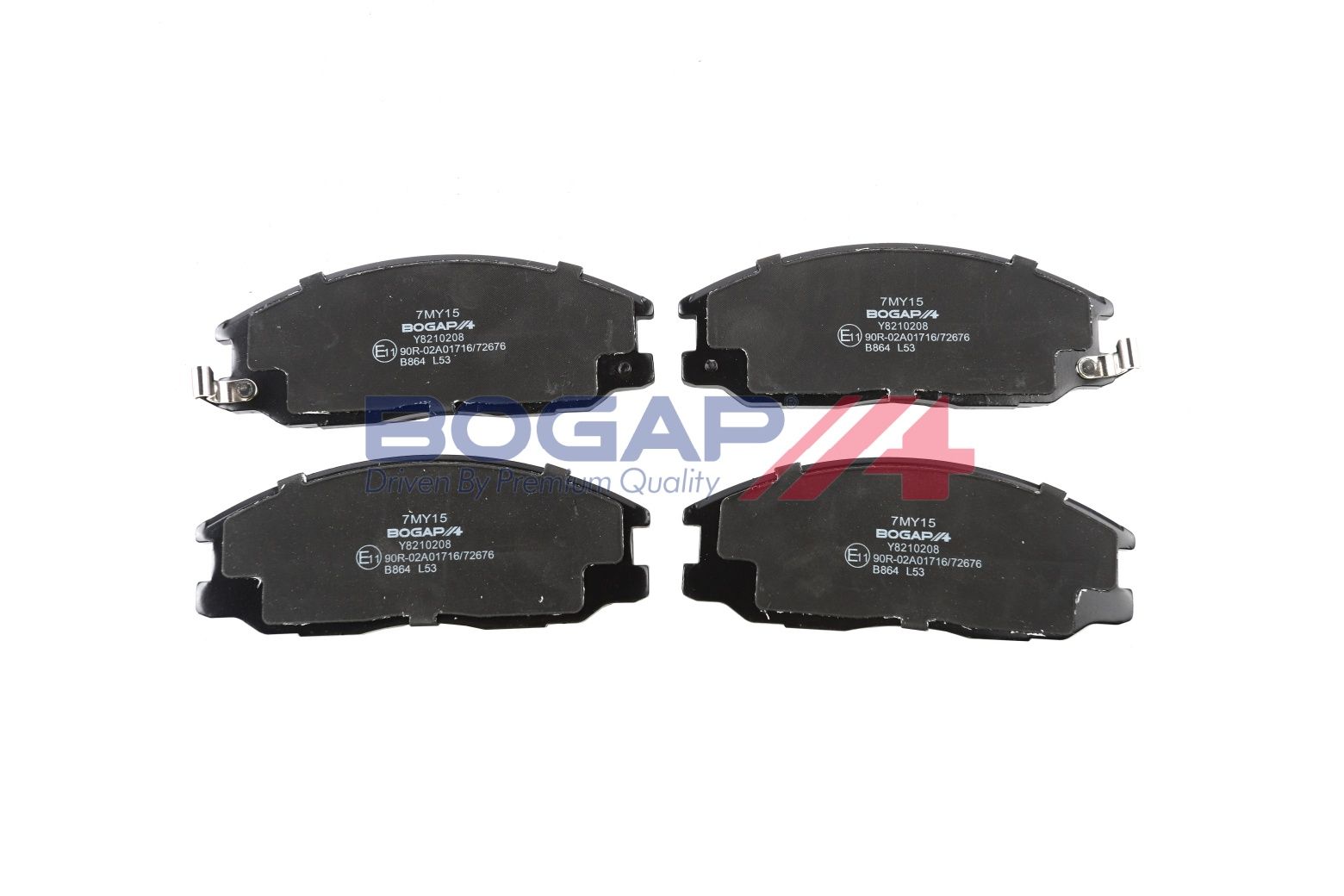 BOGAP Y8210208 Brake Pad Set, Disc Brake