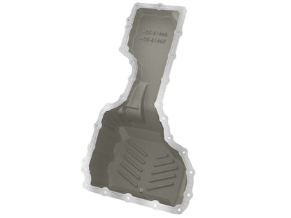 aFe GM Diesel Trucks 17-19 V8-6.6L L5P POWER Street Series Engine Oil Pan Raw w/ Machined Fins