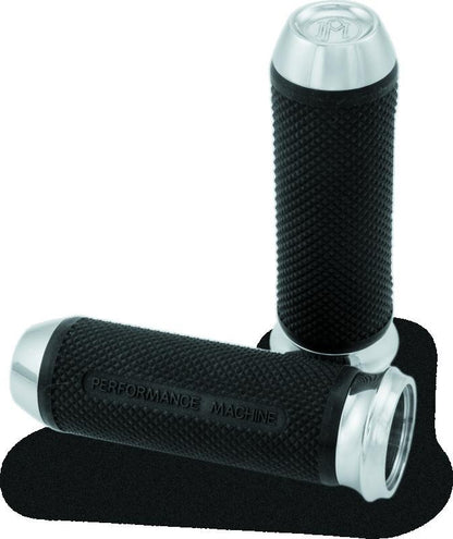 Performance Machine Handle Grip Set - Elite TBW - Chrome