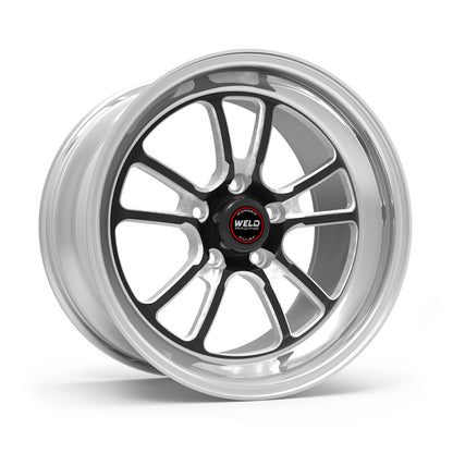 Weld S70 18x12 / 5x4.75 BP / 7.7in. BS Black Wheel (Medium Pad) - Non-Beadlock