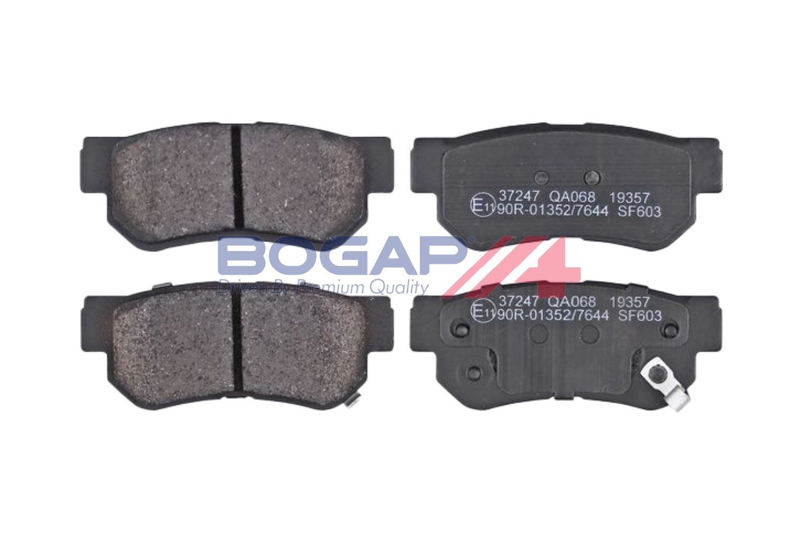 BOGAP Y8210285 Brake Pad Set, Disc Brake