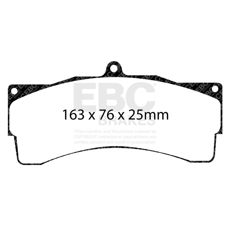 EBC Racing AP Racing CP6080 CP6210D54 25mm Front RP-1 Race Brake Pads