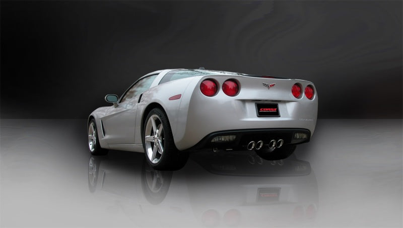 CORSA Performance Corsa 2005-2007 Chevrolet Corvette C6 6.0L V8 Polished Sport Axle-Back Exhaust
