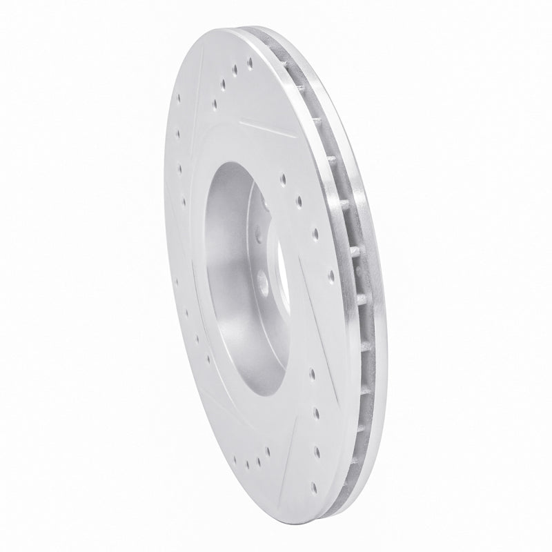 R1 Concepts R1 98-15 Volkswagen Golf City (Canada) Front Right Drilled & Slotted Silver Brake Rotor