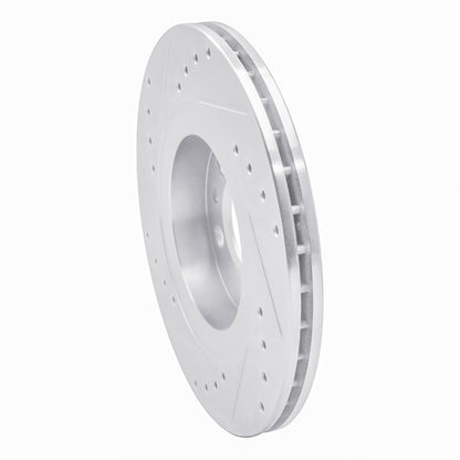 R1 Concepts R1 98-15 Volkswagen Golf City (Canada) Front Right Drilled & Slotted Silver Brake Rotor