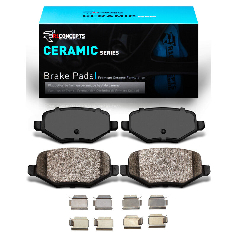 R1 Concepts R1 09-19 Ford Explorer Rear Optimum OE Brake Pads & Hardware Kit