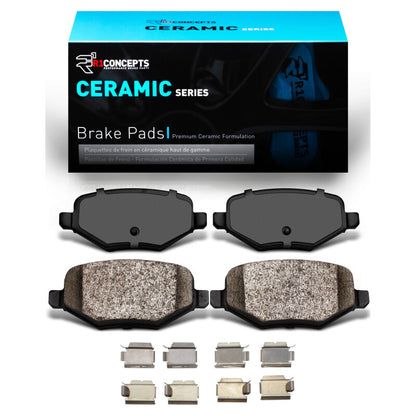 R1 Concepts R1 09-19 Ford Explorer Rear Optimum OE Brake Pads & Hardware Kit