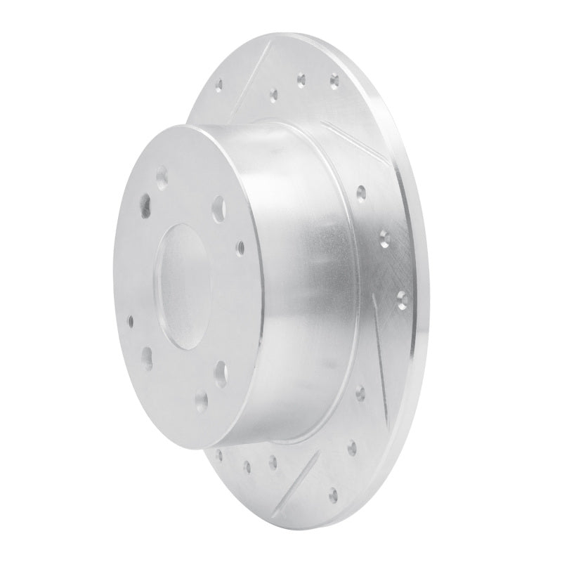 R1 Concepts R1 92-94 Acura Vigor Rear Left Drilled & Slotted Silver Brake Rotor