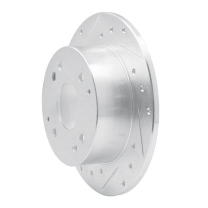 R1 Concepts R1 92-94 Acura Vigor Rear Left Drilled & Slotted Silver Brake Rotor