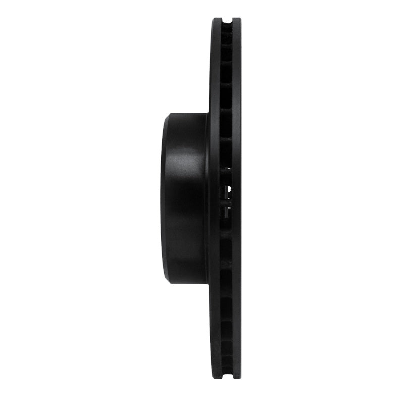 R1 Concepts R1 82-85 Mercedes-Benz 500SEC Front Right Drilled & Slotted Black Brake Rotor