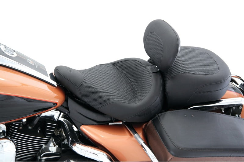 Mustang Motorcycle Mustang 83-21 Harley Electra Glide,Rd King Police Standard Touring Passenger Seat Textured - Black