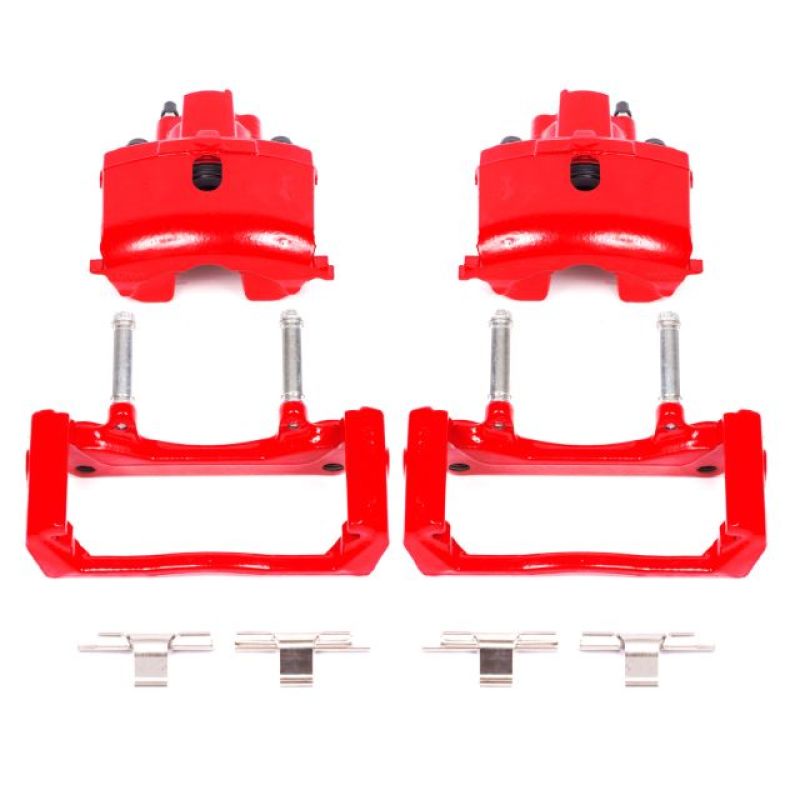 PowerStop Power Stop 07-09 Chrysler Aspen Rear Red Calipers w/Brackets - Pair