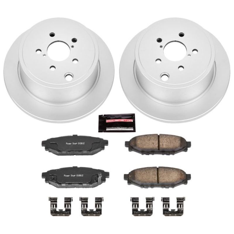 PowerStop Power Stop 13-16 Subaru BRZ Rear Z17 Evolution Geomet Coated Brake Kit