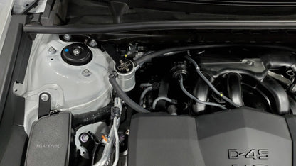 J&L 18-24 Toyota Camry 3.5L V6 Oil Separator 3.0 Passenger Side - Clear Anodized