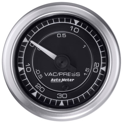 Autometer Chrono 2-1/16in 30INHG-30PSI Vacuum/Boost Gauge