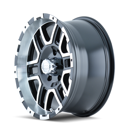 ION Wheels ION Type 179 17x8 / 7x150 BP / 10mm Offset / 87mm Hub Black/Machined Wheel