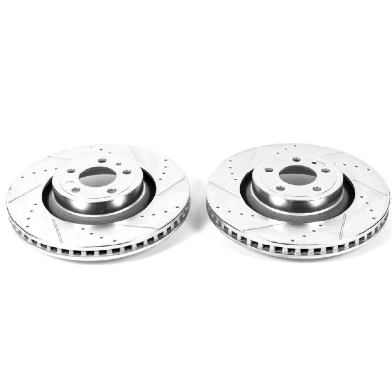 PowerStop Power Stop 15-19 Ford Mustang Front Evolution Drilled & Slotted Rotors - Pair