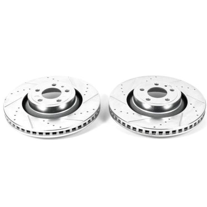 PowerStop Power Stop 15-19 Ford Mustang Front Evolution Drilled & Slotted Rotors - Pair