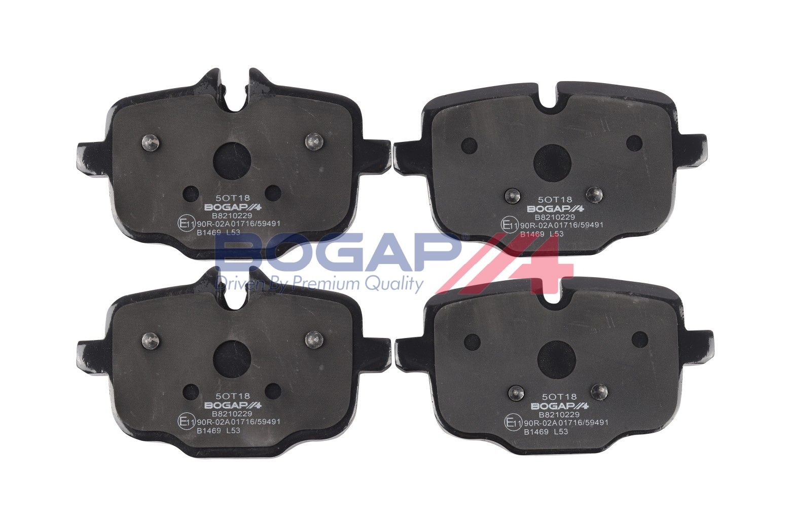 BOGAP B8210229 Brake Pad Set, Disc Brake