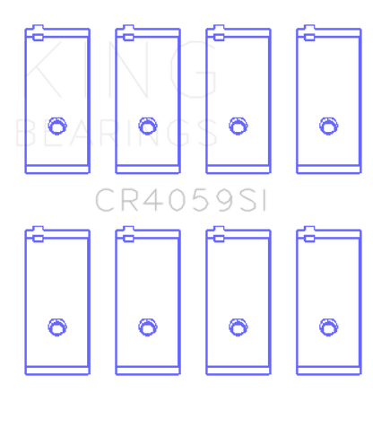 King Engine Bearings General Motors 138Ci 2.3L L40/Ld2 16V (Size +0.75mm) Connecting Rod Bearing Set