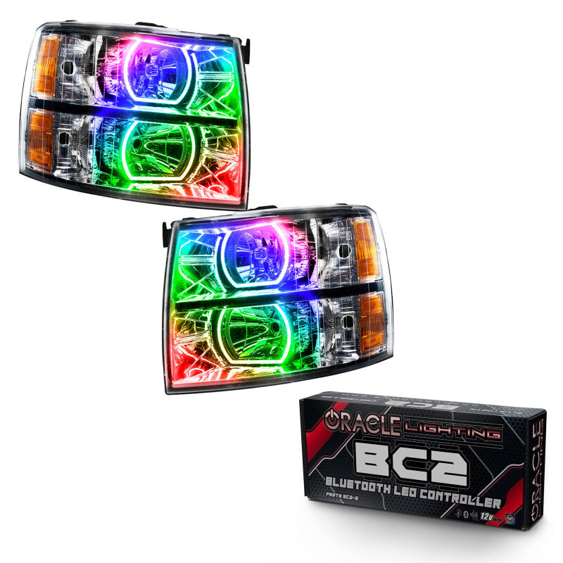 ORACLE Lighting Oracle 07-13 Chevrolet Silverado SMD HL - Square - ColorSHIFT w/ BC1 Controller