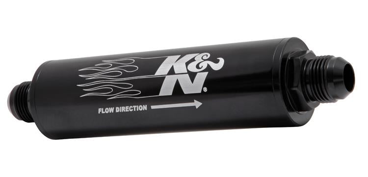 K&N Engineering K&N 2in OD x 9in L 10AN 25 Micron In-Line Fuel/Oil Filter