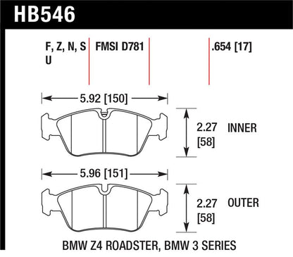 Hawk Performance Hawk HPS Street Brake Pads